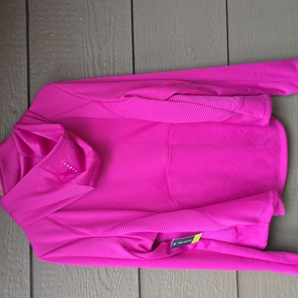 Tek Gear® Hooded Mixed-Media Jacket Plus Size magenta pink NWT 1x - Picture 11 of 12